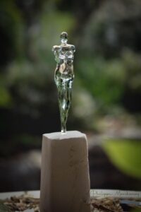 Venus en verre borosilicate par Philippe Marchenay