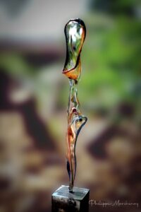 Sculpture 3 verre borosilicate par Philippe Marchenay