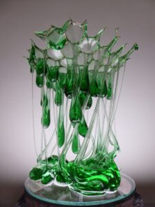 Drip verre vert par Philippe Marchenay