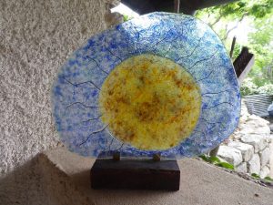 Soleil de verre sur ciel bleu par Philippe Marchenay