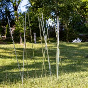 'Rayons verts'. Installation de verre par Philippe Marchenay